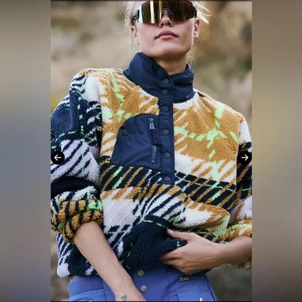 FP Movement Hit The Slopes Pullover Plaid Twilight Combo XS